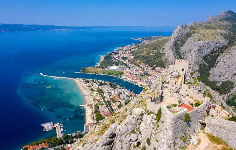 Fortica fortress above Omiš